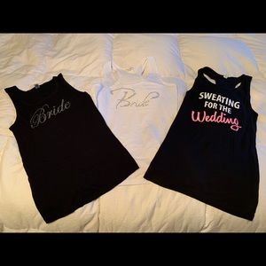 Set of 3 Bride Tank Tops